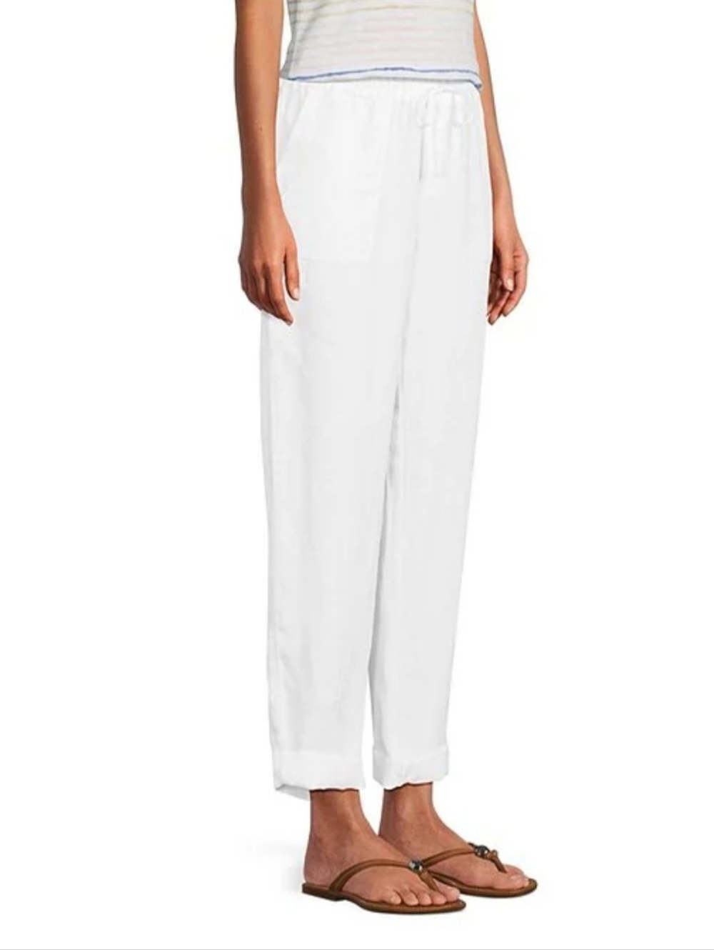 TOMMY BAHAMA | Palmbray Tapered Linen Pant | White | XL | New With Tags $115 - Picture 4 of 12